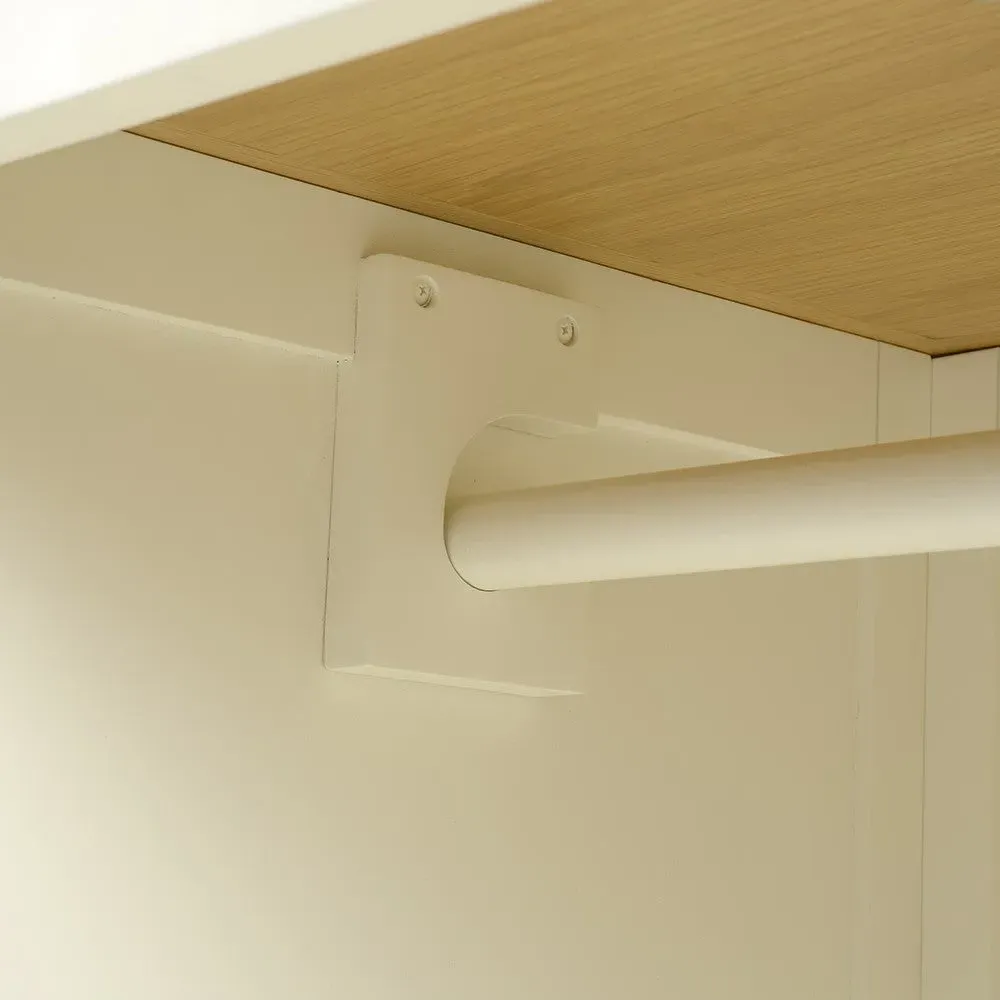 Cotswold Double Wardrobe with Drawers - Cream