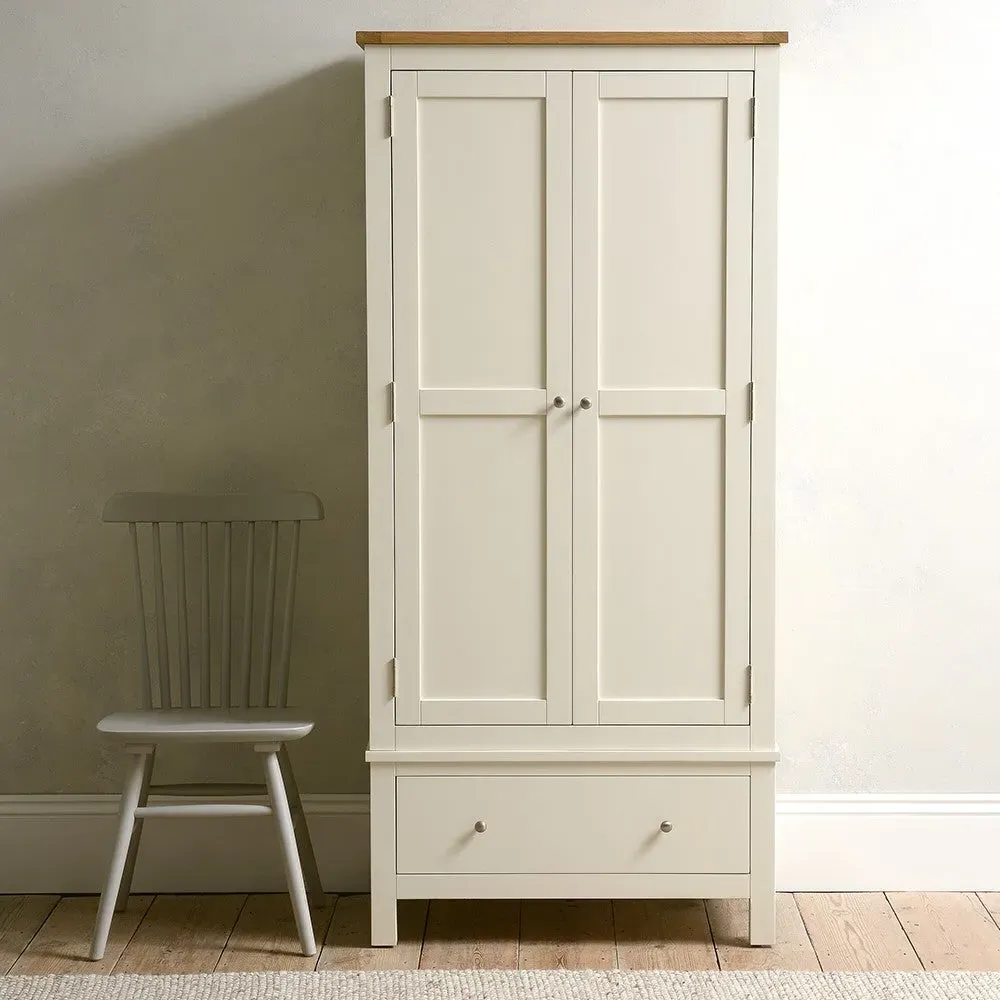 Cotswold Double Wardrobe with Drawers - Cream image