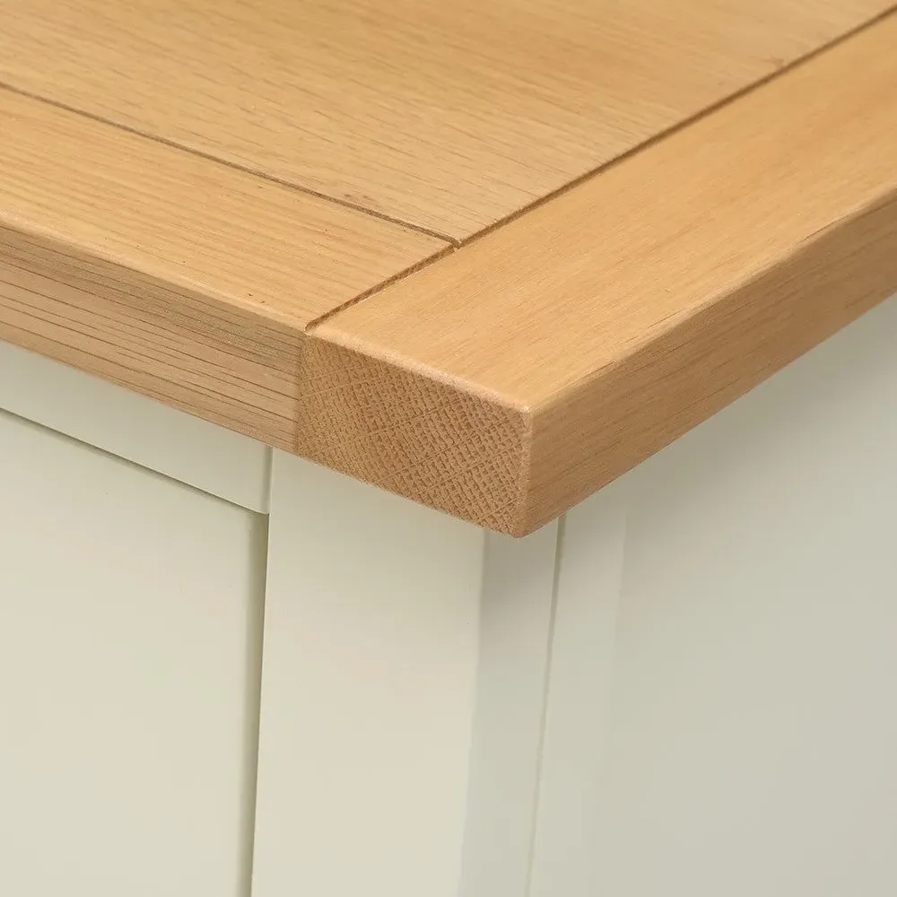 Simply Cotswold 6 Drawer Chest - Cream, Oak