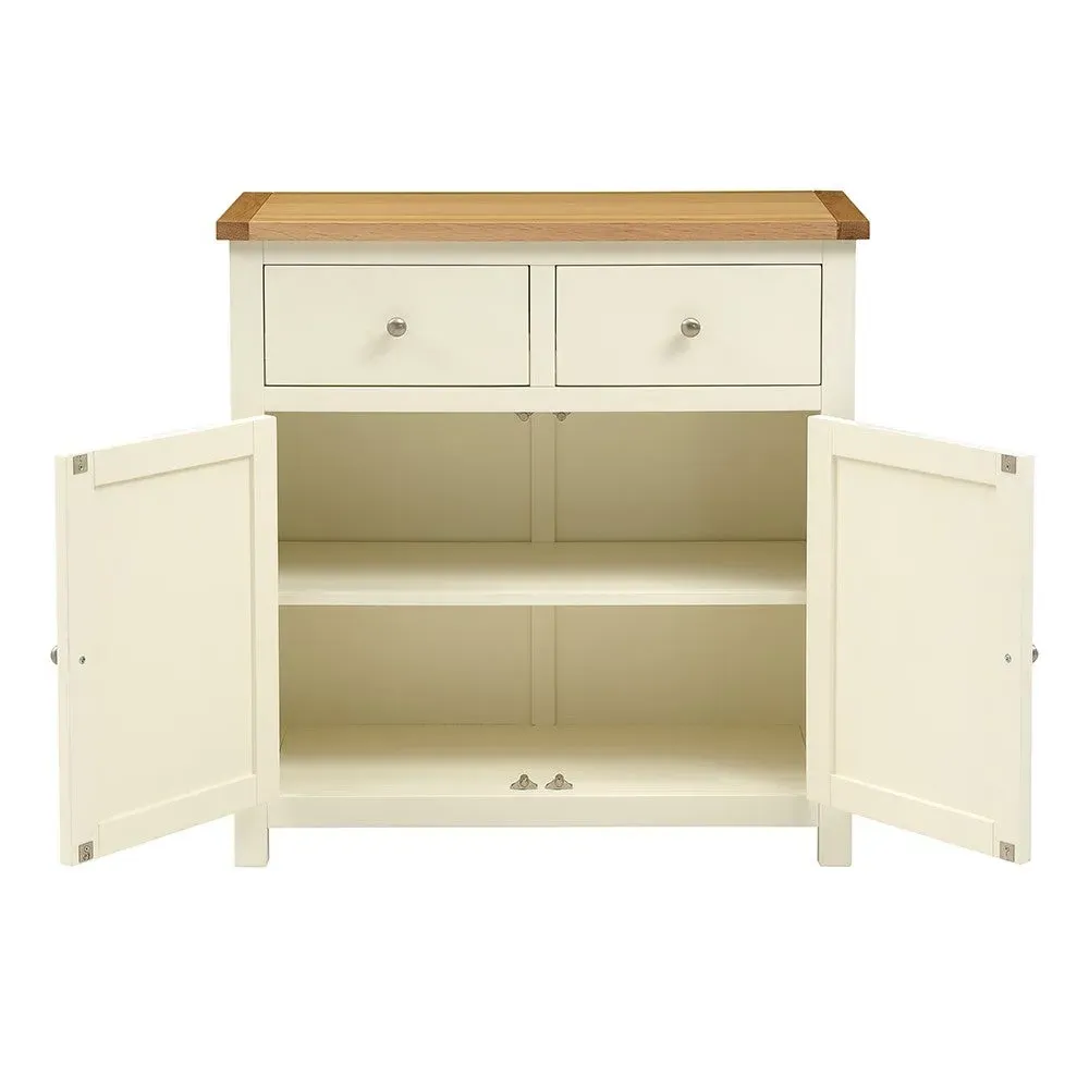 Small Sideboard with Storage - Cream