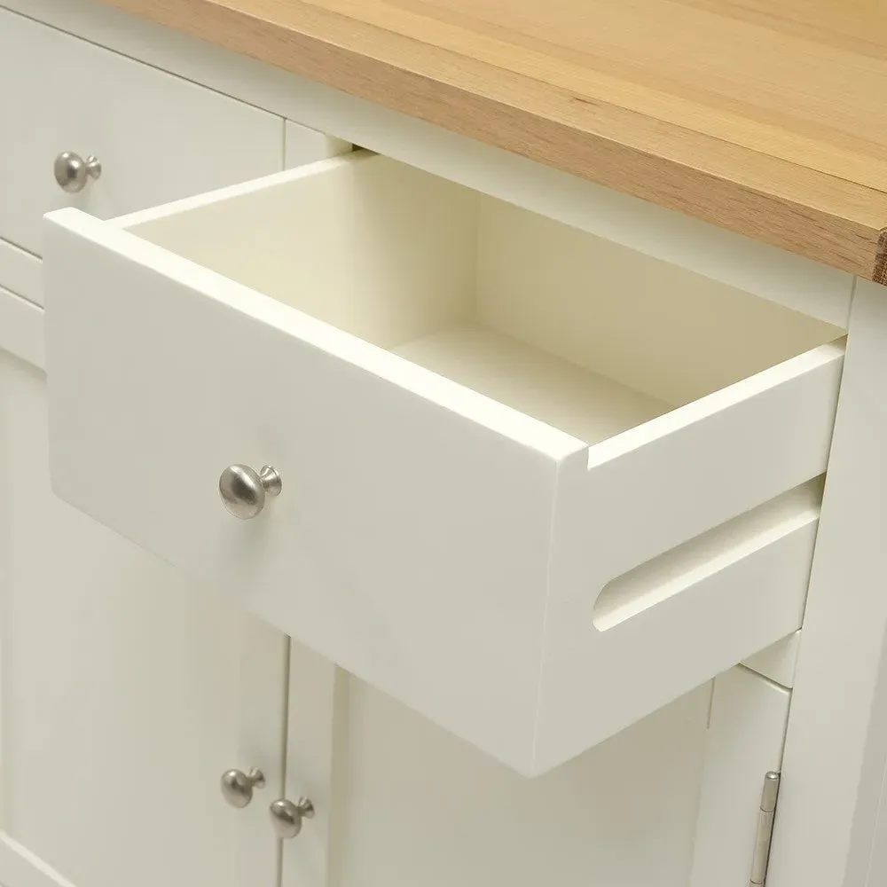 Small Sideboard with Storage - Cream