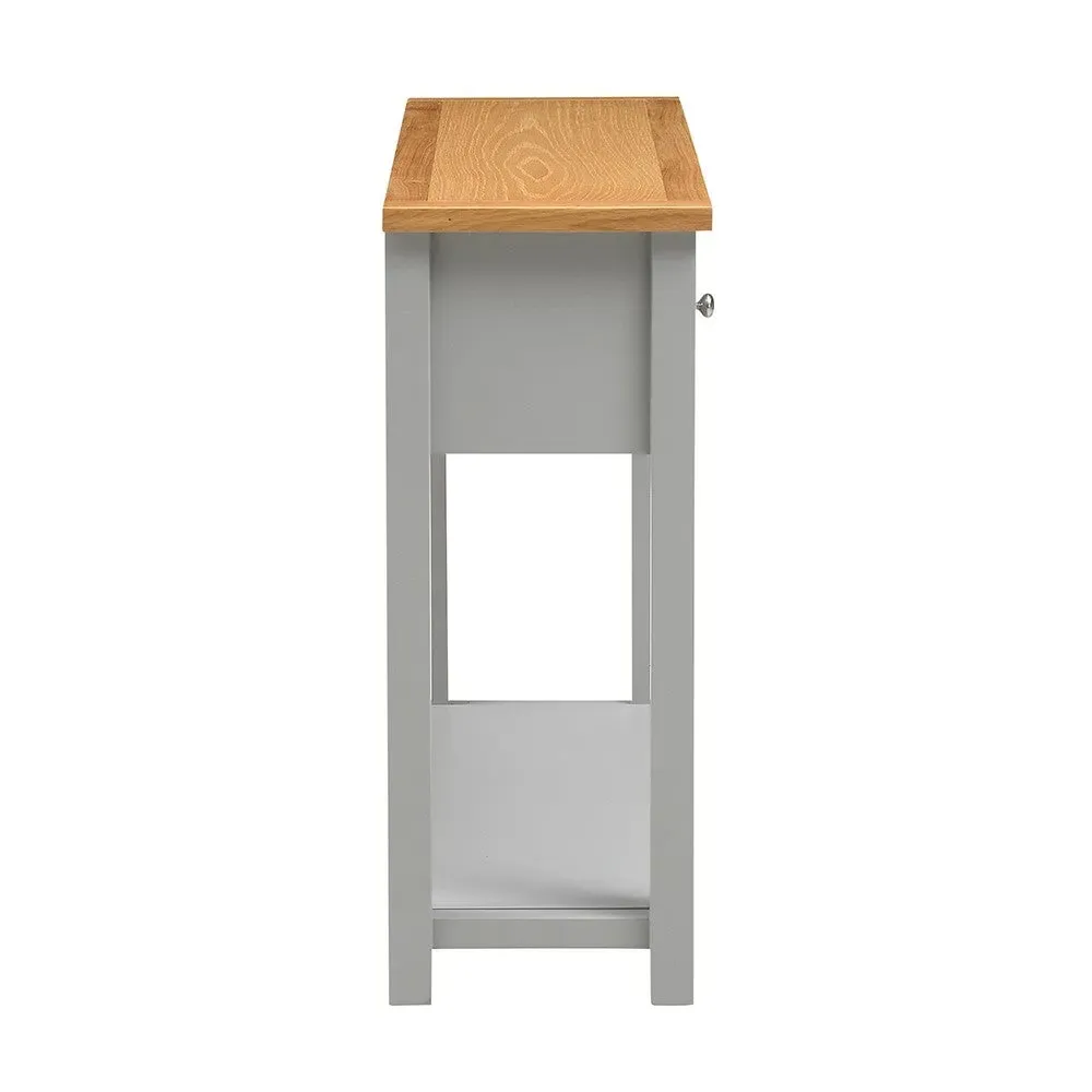 Console Table with Drawers - Pebble Grey