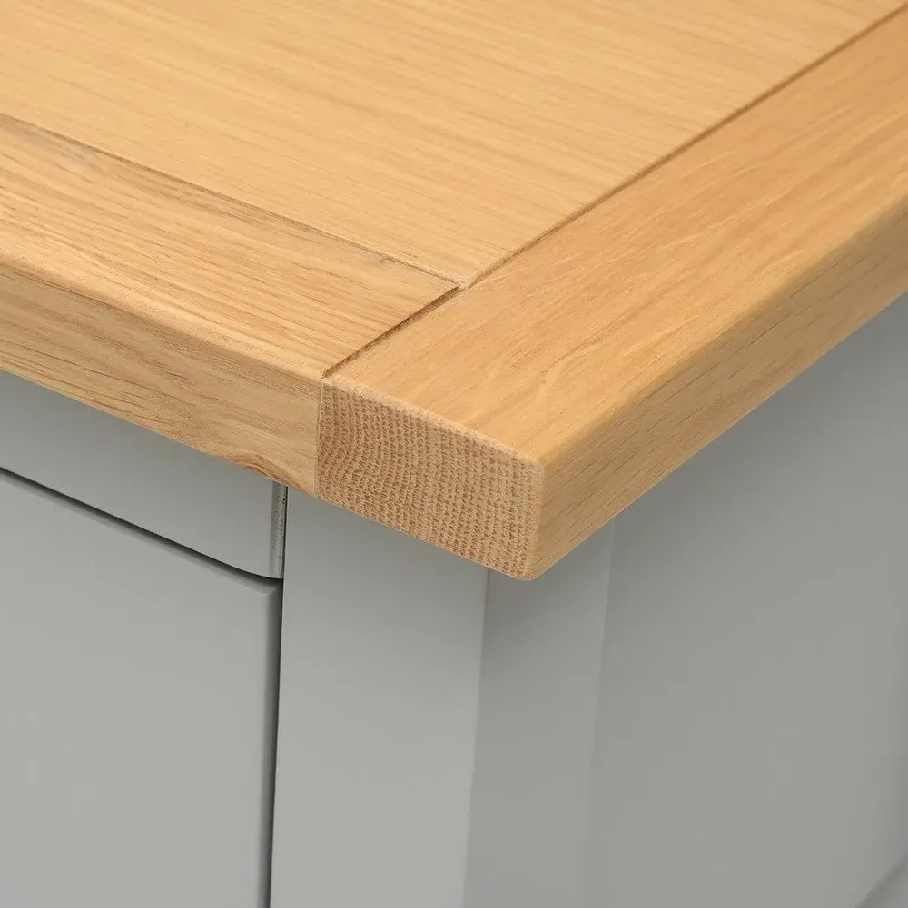 Console Table with Drawers - Pebble Grey