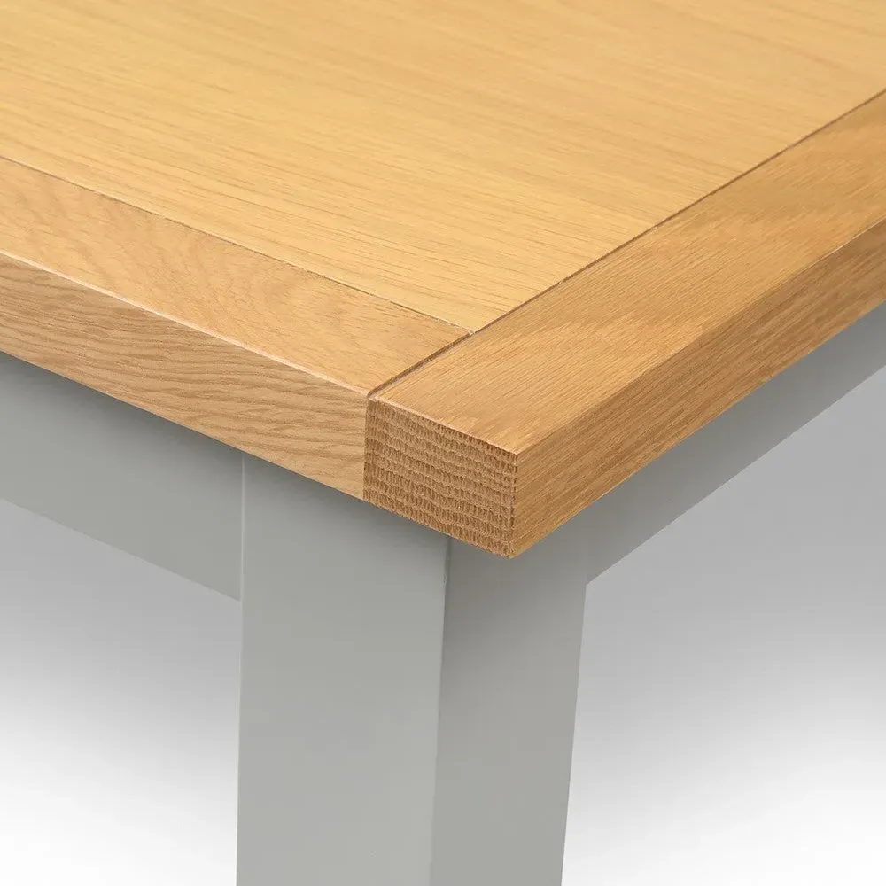 Cotswold 4-6 Seater Extending Dining Table - Pebble Grey