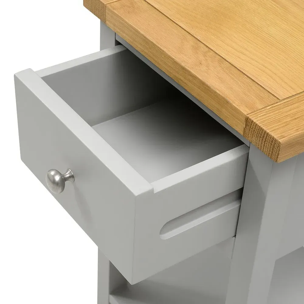 Cotswold Pair of Bedside Tables - Pebble Grey