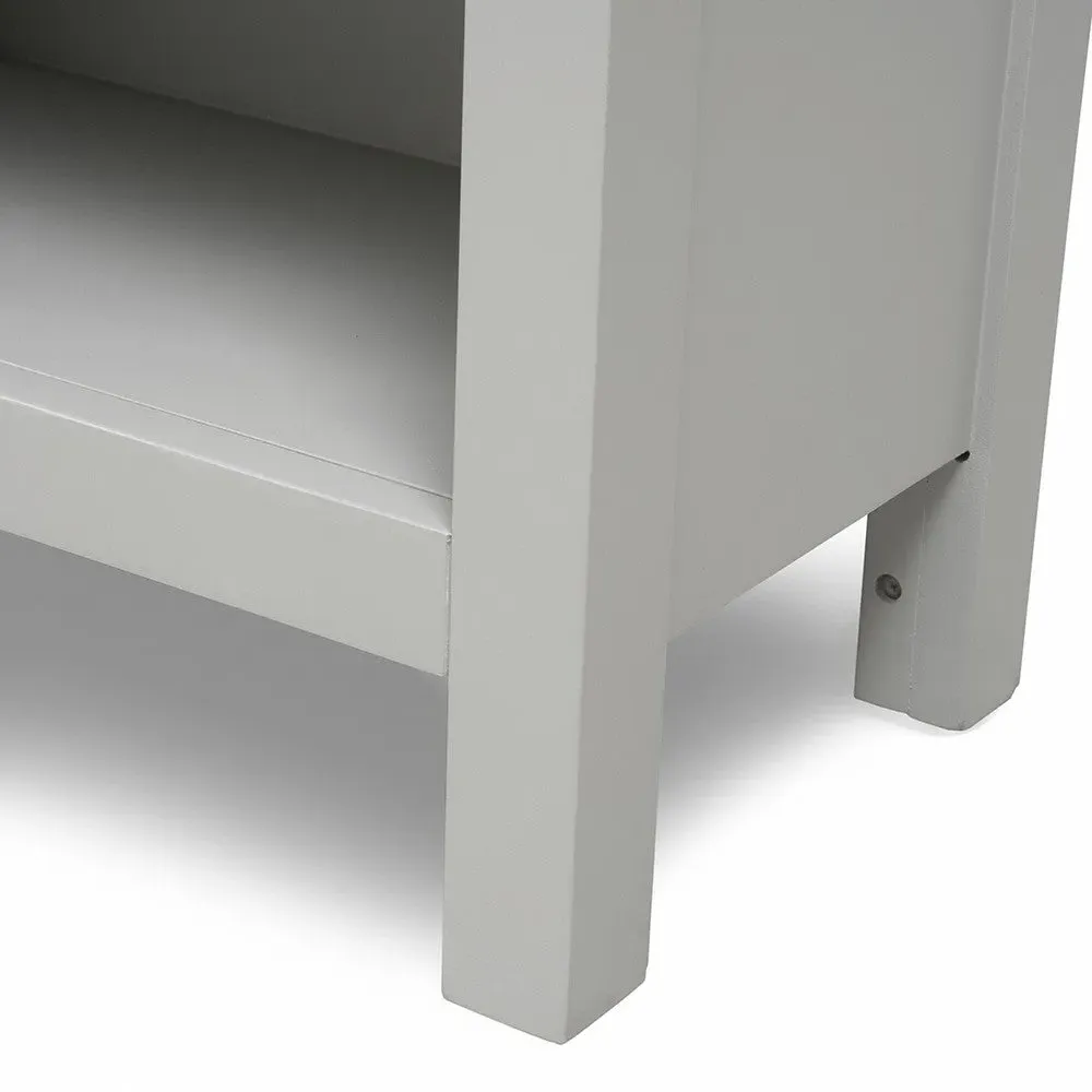 Cotswold Slim Bookcase - Pebble Grey