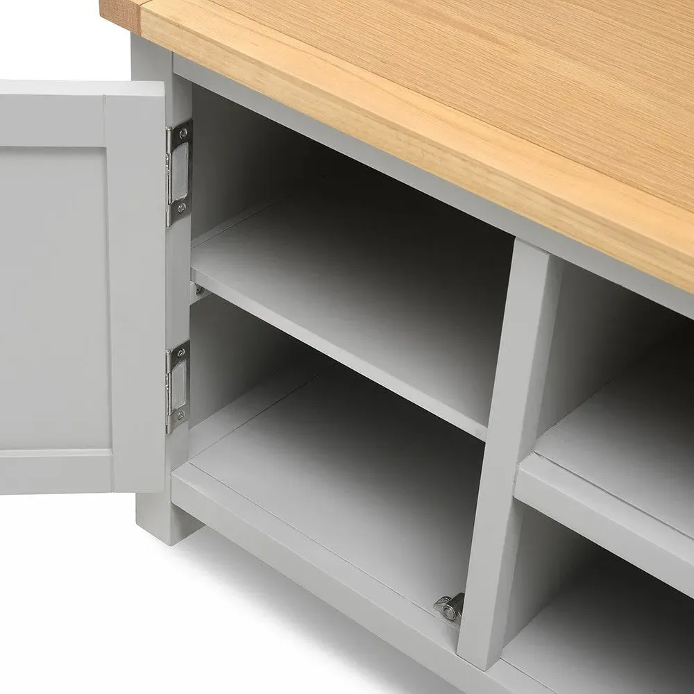 Cotswold TV Stand with Storage - Grey