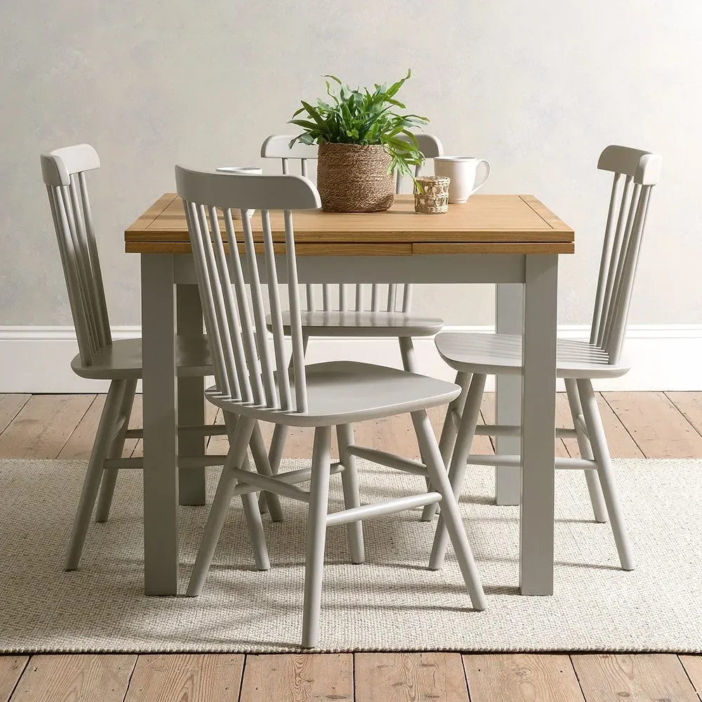 Square Extendable Dining Table - Grey