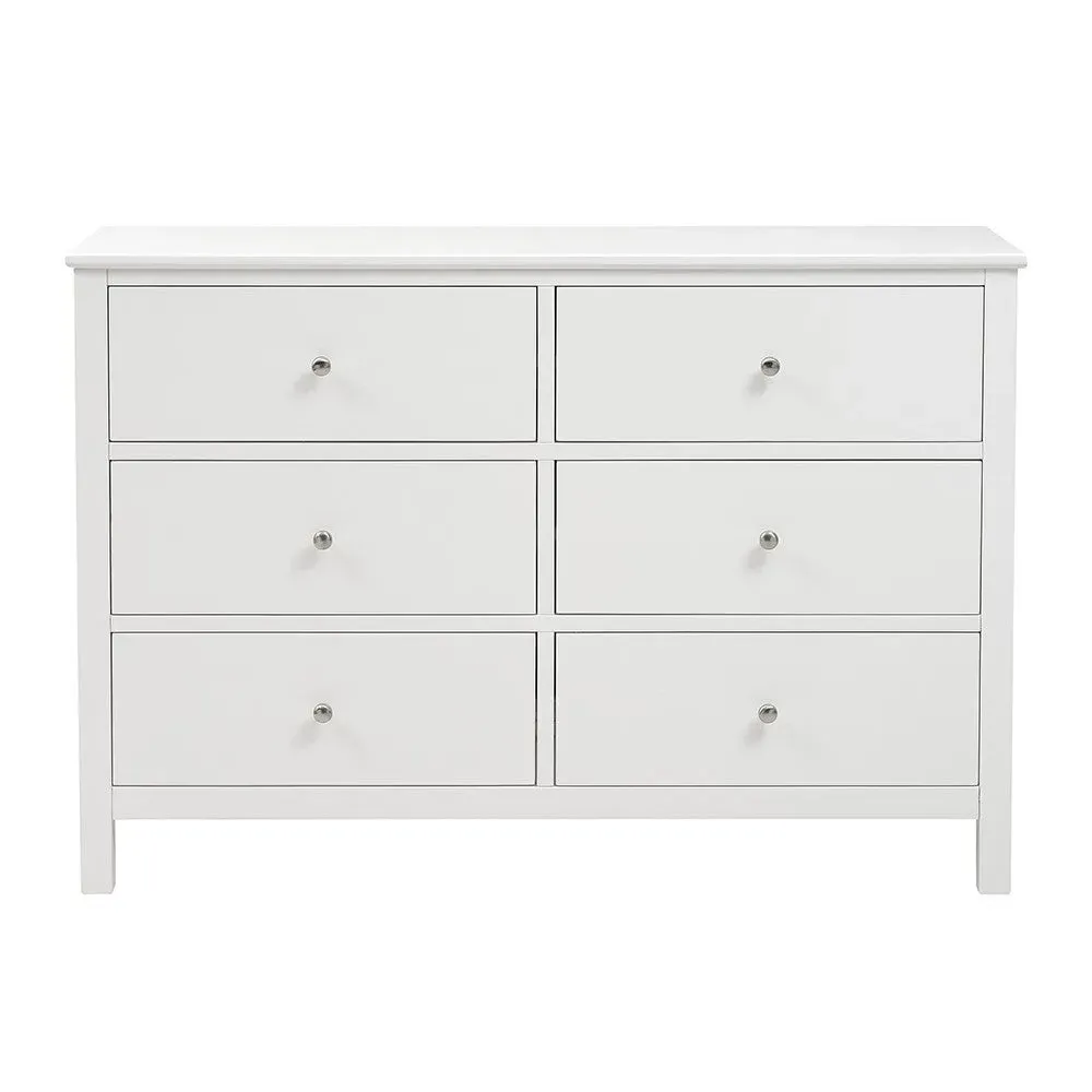 Cotswold 6 Drawer Chest - White