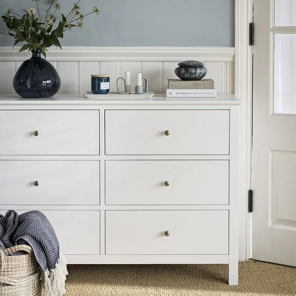 Cotswold 6 Drawer Chest - White
