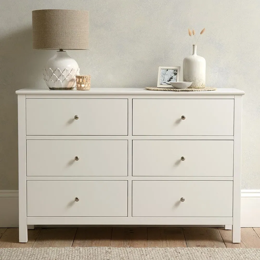 Cotswold 6 Drawer Chest - White image