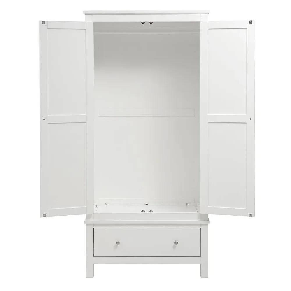 Cotswold Company Double Wardrobe with Drawers - White