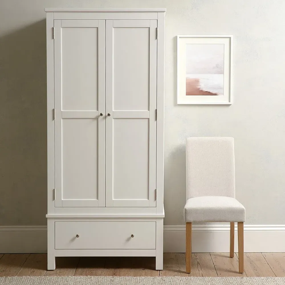 Cotswold Company Double Wardrobe with Drawers - White image