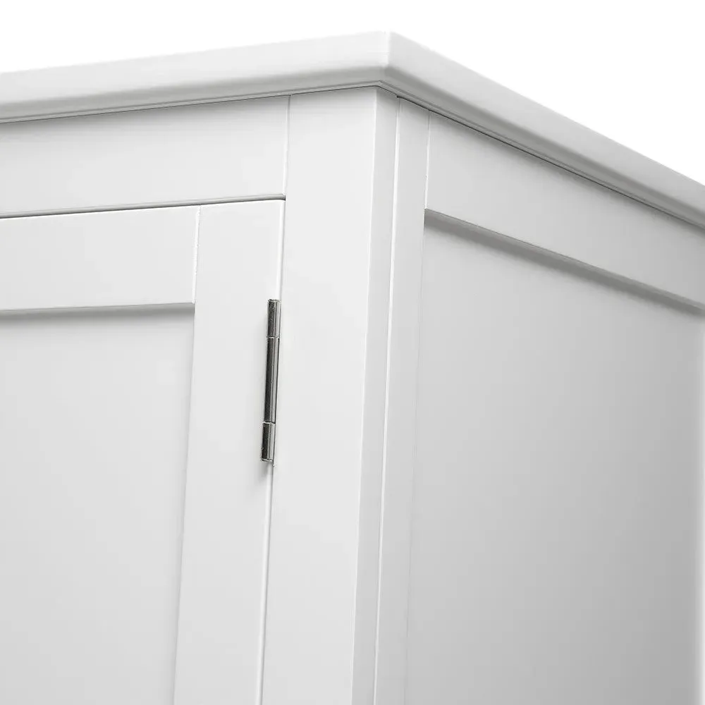 Cotswold Triple Wardrobe with Drawers - White