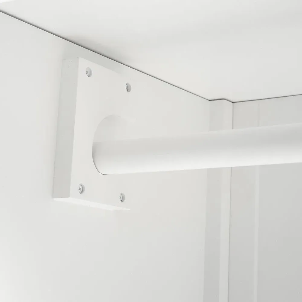 Cotswold Triple Wardrobe with Drawers - White