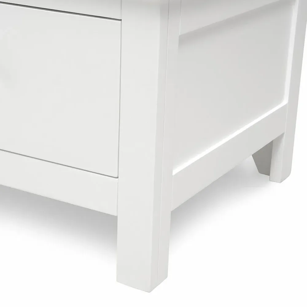 Cotswold Triple Wardrobe with Drawers - White