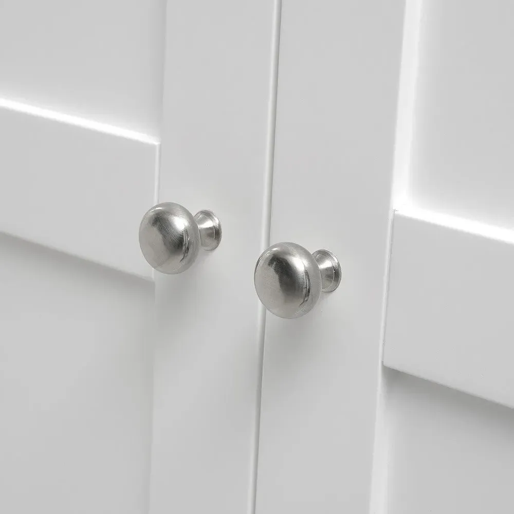 Cotswold Triple Wardrobe with Drawers - White