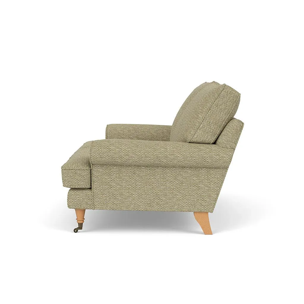 2-Seater Sofa - Apple, Herringbone Weave