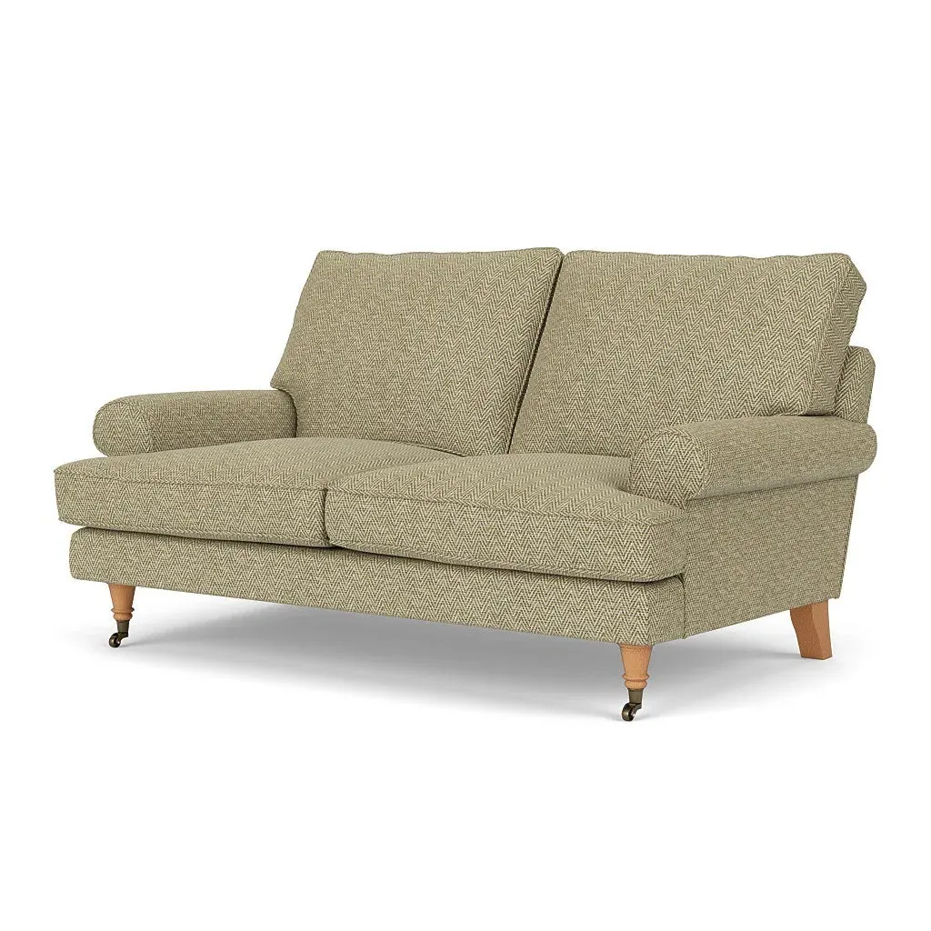 2-Seater Sofa - Apple, Herringbone Weave