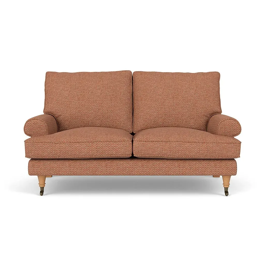 2-Seater Sofa - Brick, Herringbone Weave image