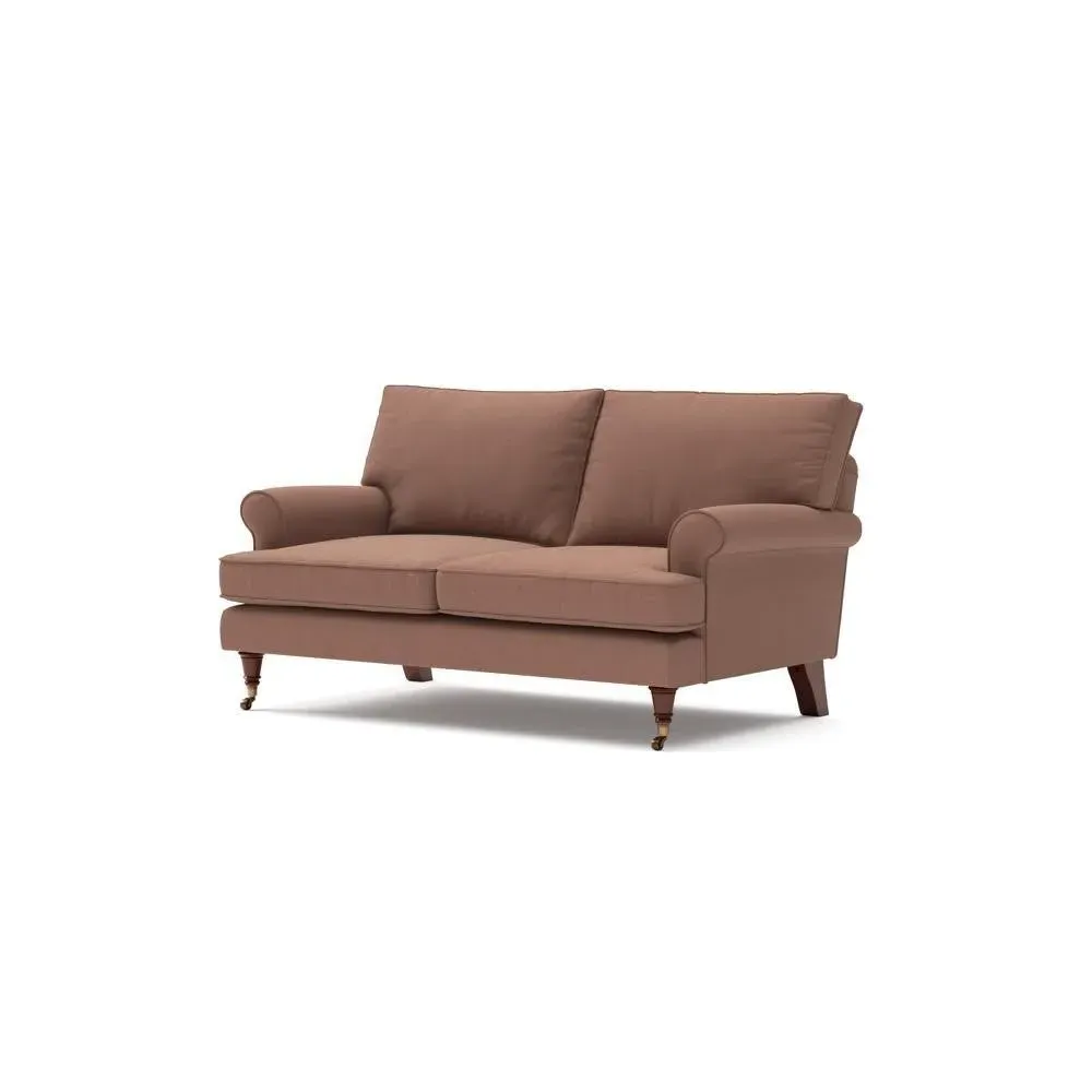2-Seater Sofa - Dusky Blush, House Linen Mix