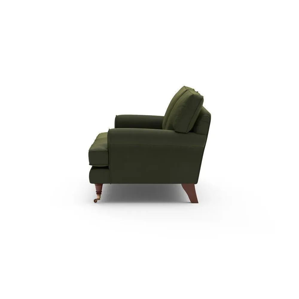 2-Seater Sofa - Forest Green, Matt Velvet