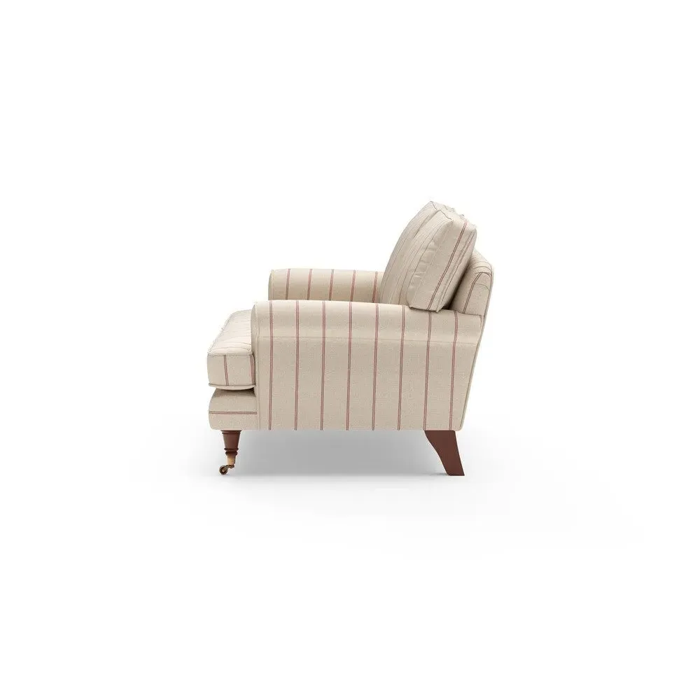 2-Seater Sofa - Raspberry, Compton Stripe