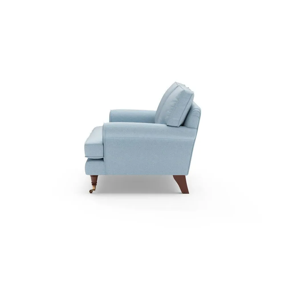 2-Seater Sofa - Sky Blue, House Linen Mix