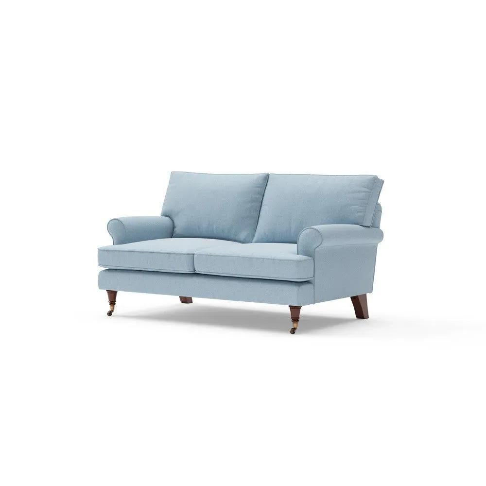 2-Seater Sofa - Sky Blue, House Linen Mix