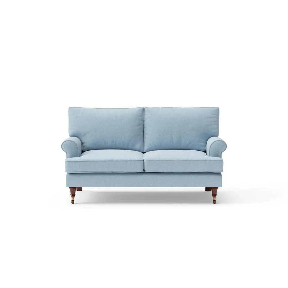 2-Seater Sofa - Sky Blue, House Linen Mix image