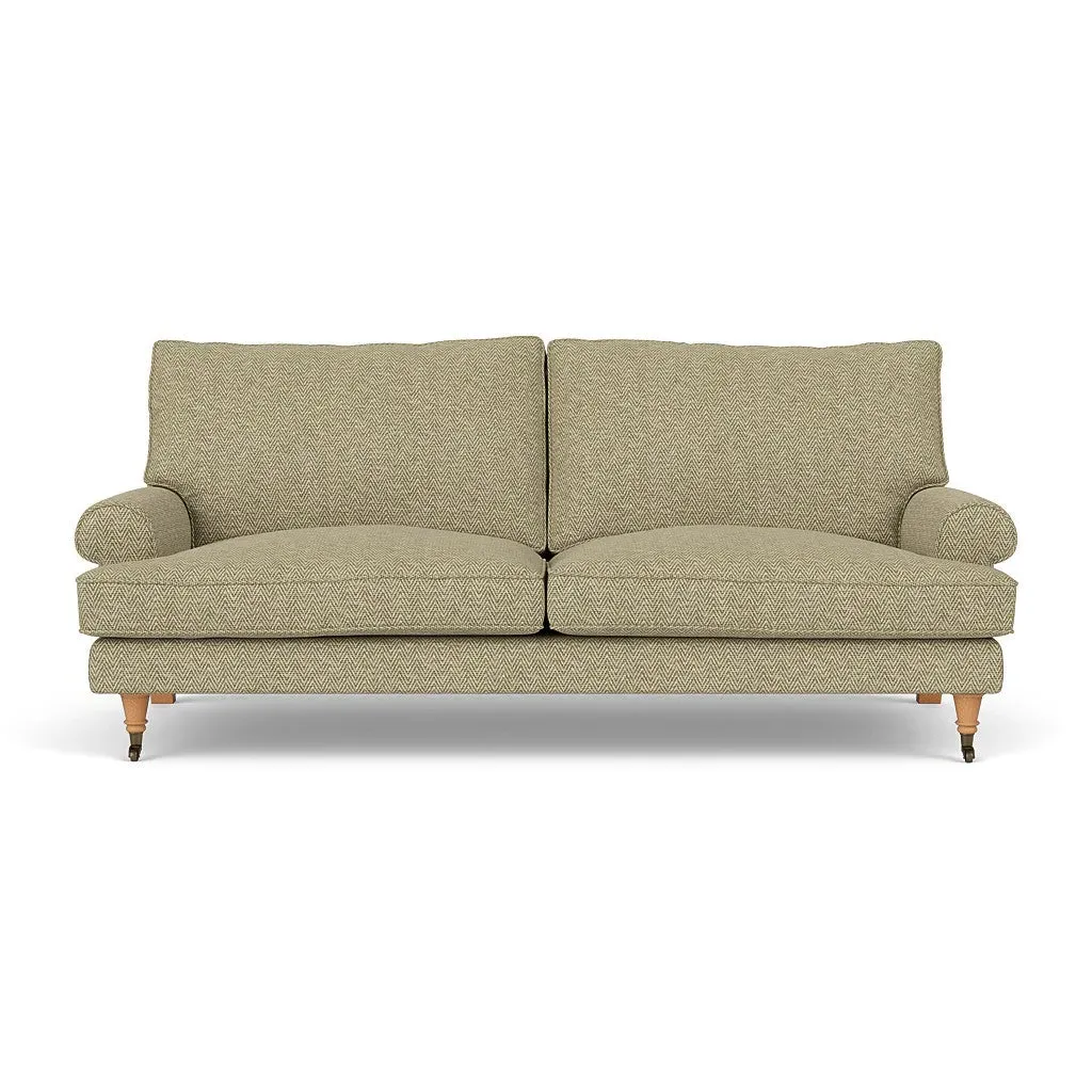 3-Seater Sofa - Apple, Herringbone Weave