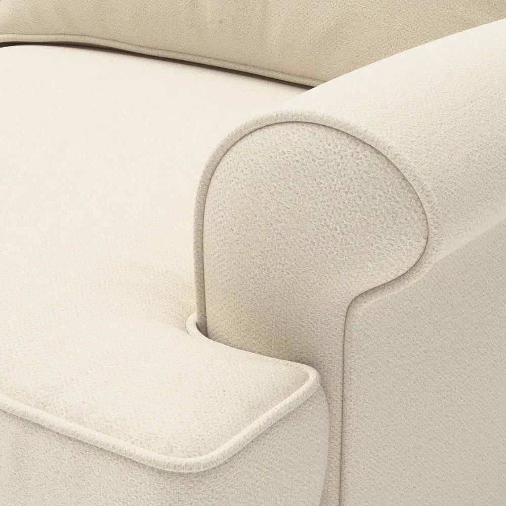 3-Seater Sofa - Cream, House Weave