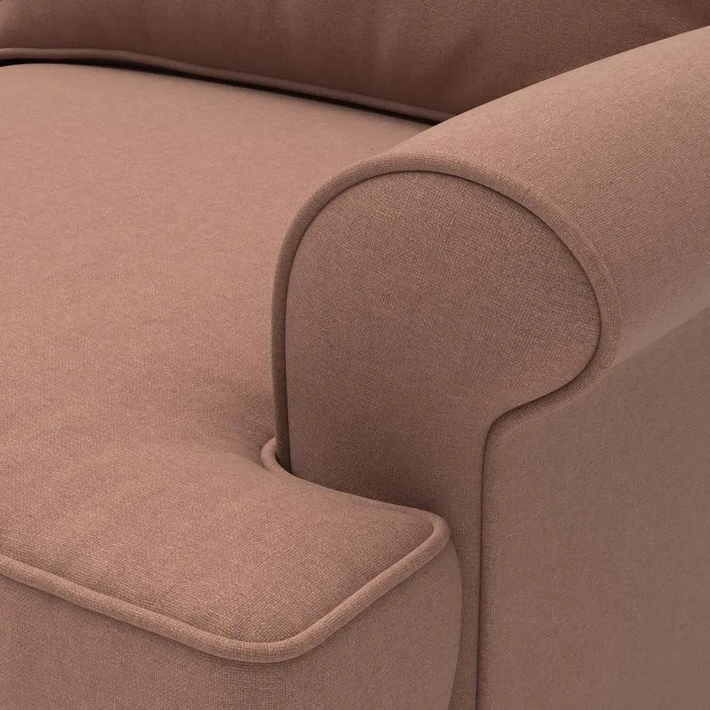 3-Seater Sofa - Dusky Blush, House Linen Mix