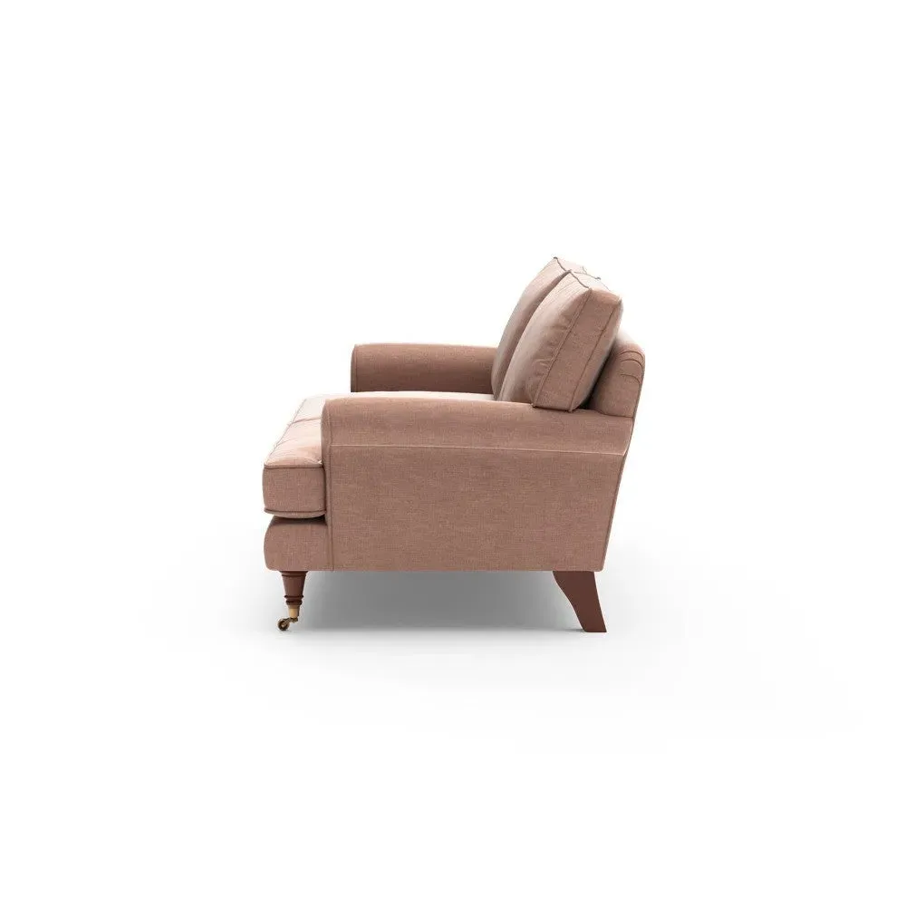 3-Seater Sofa - Dusky Rose, Eco Chenille