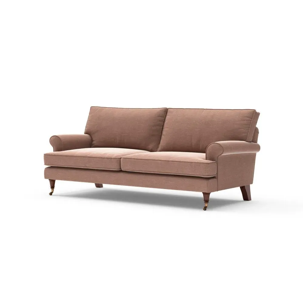 3-Seater Sofa - Dusky Rose, Eco Chenille