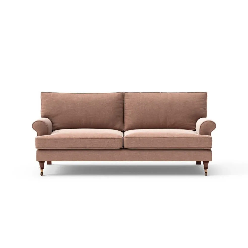 3-Seater Sofa - Dusky Rose, Eco Chenille