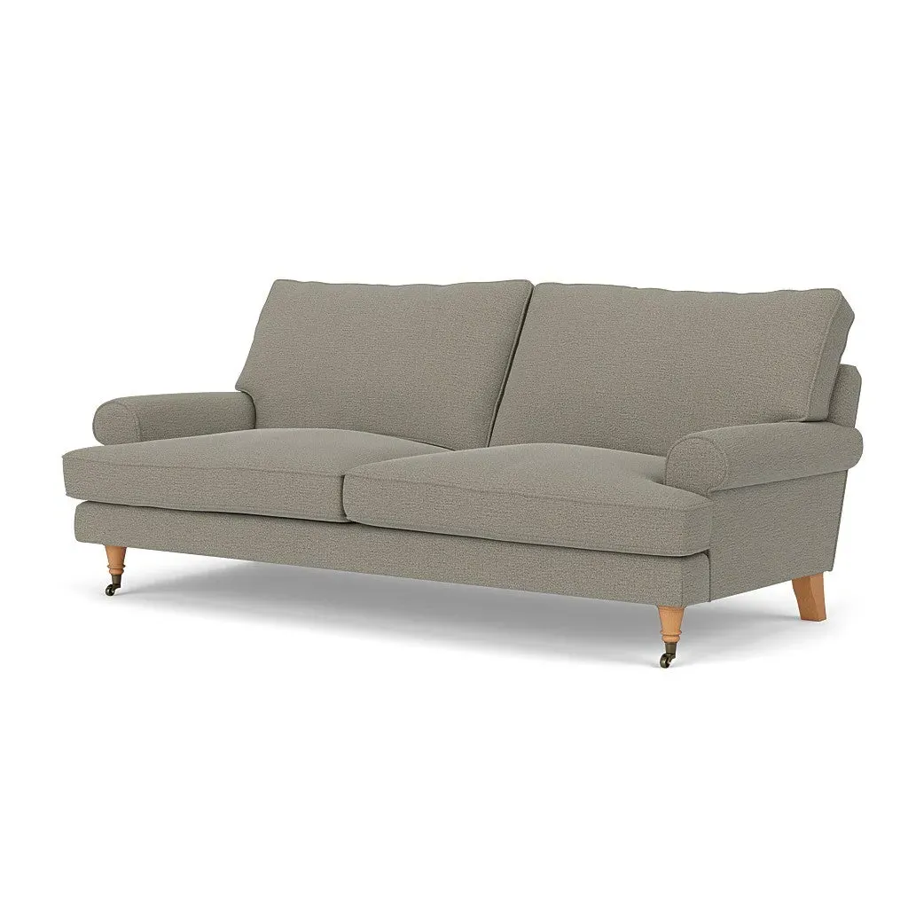 3-Seater Sofa - Flax, Rustic Weave