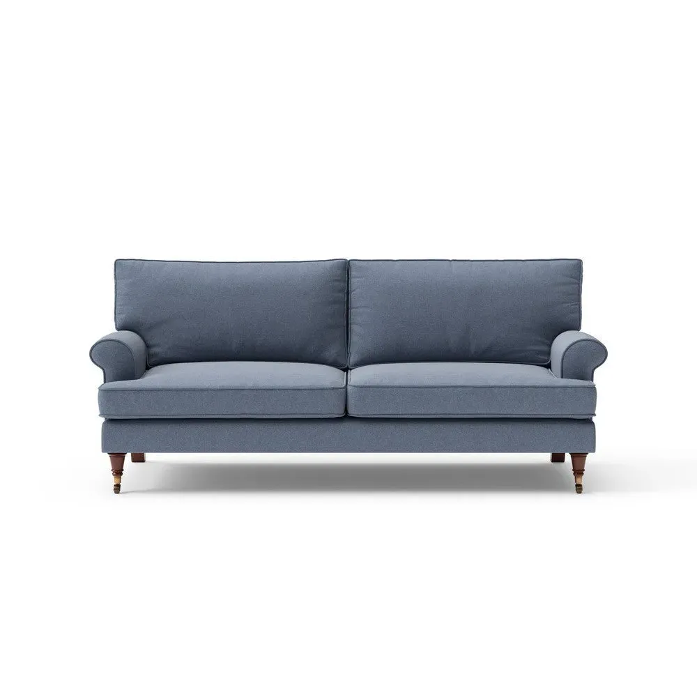 3-Seater Sofa - Indigo, House Linen Mix