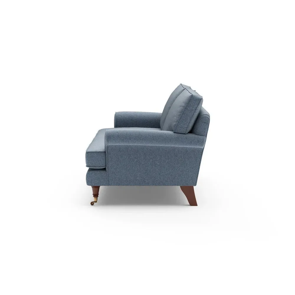 3-Seater Sofa - Indigo, Rustic Weave