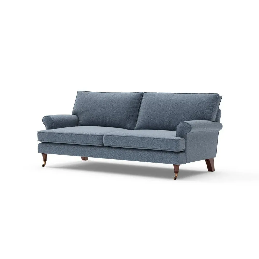 3-Seater Sofa - Indigo, Rustic Weave