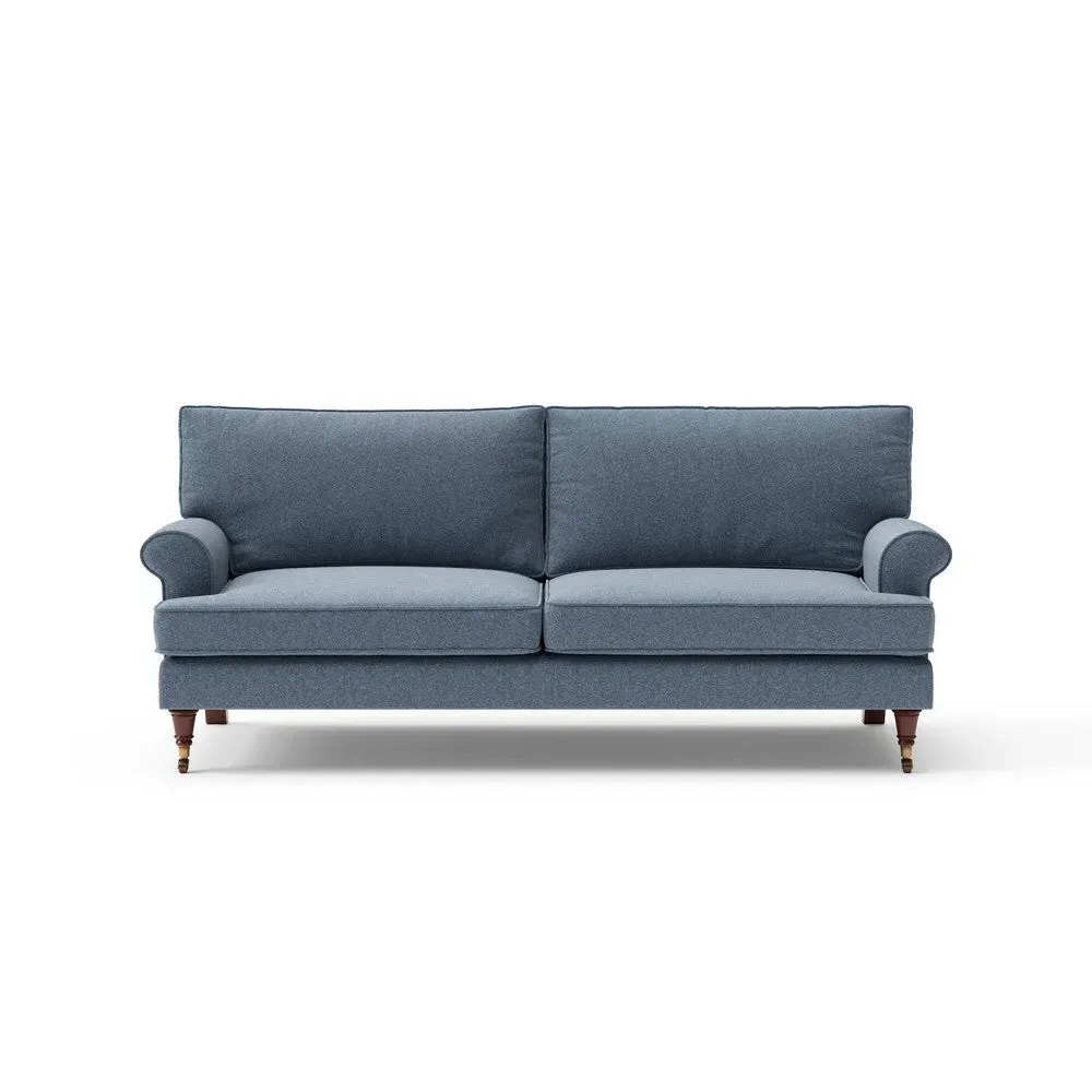 3-Seater Sofa - Indigo, Rustic Weave