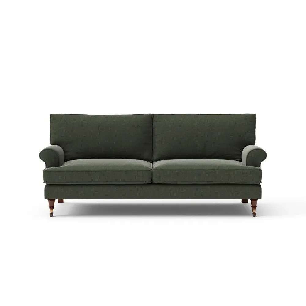 3-Seater Sofa - Moss Green, Eco Chenille
