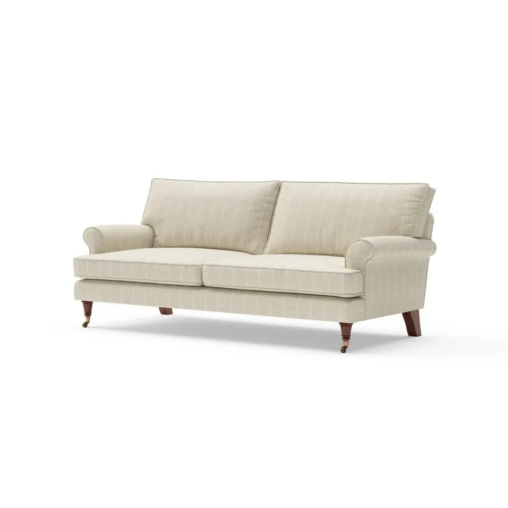 3-Seater Sofa - Natural, Compton Stripe