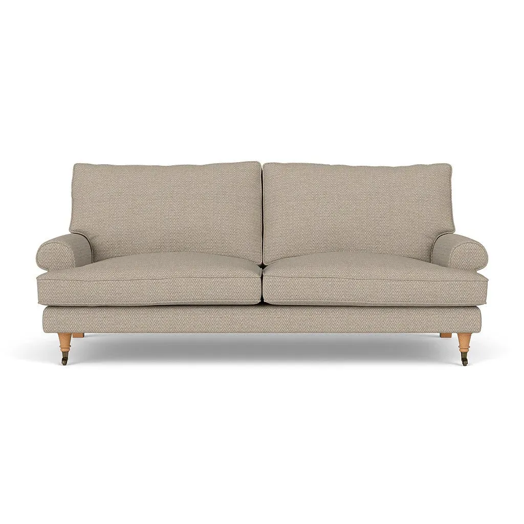 3-Seater Sofa - Natural, Herringbone Weave image