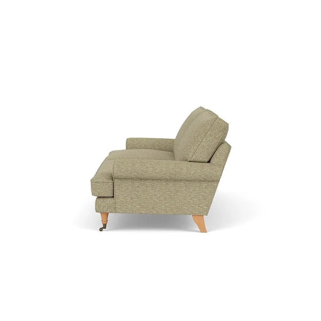 4-Seater Sofa - Apple, Herringbone Weave