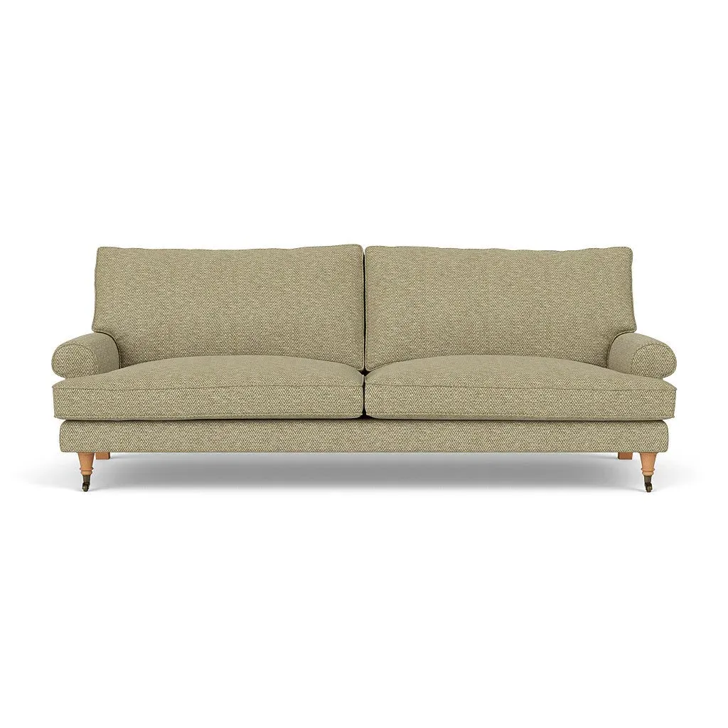 4-Seater Sofa - Apple, Herringbone Weave