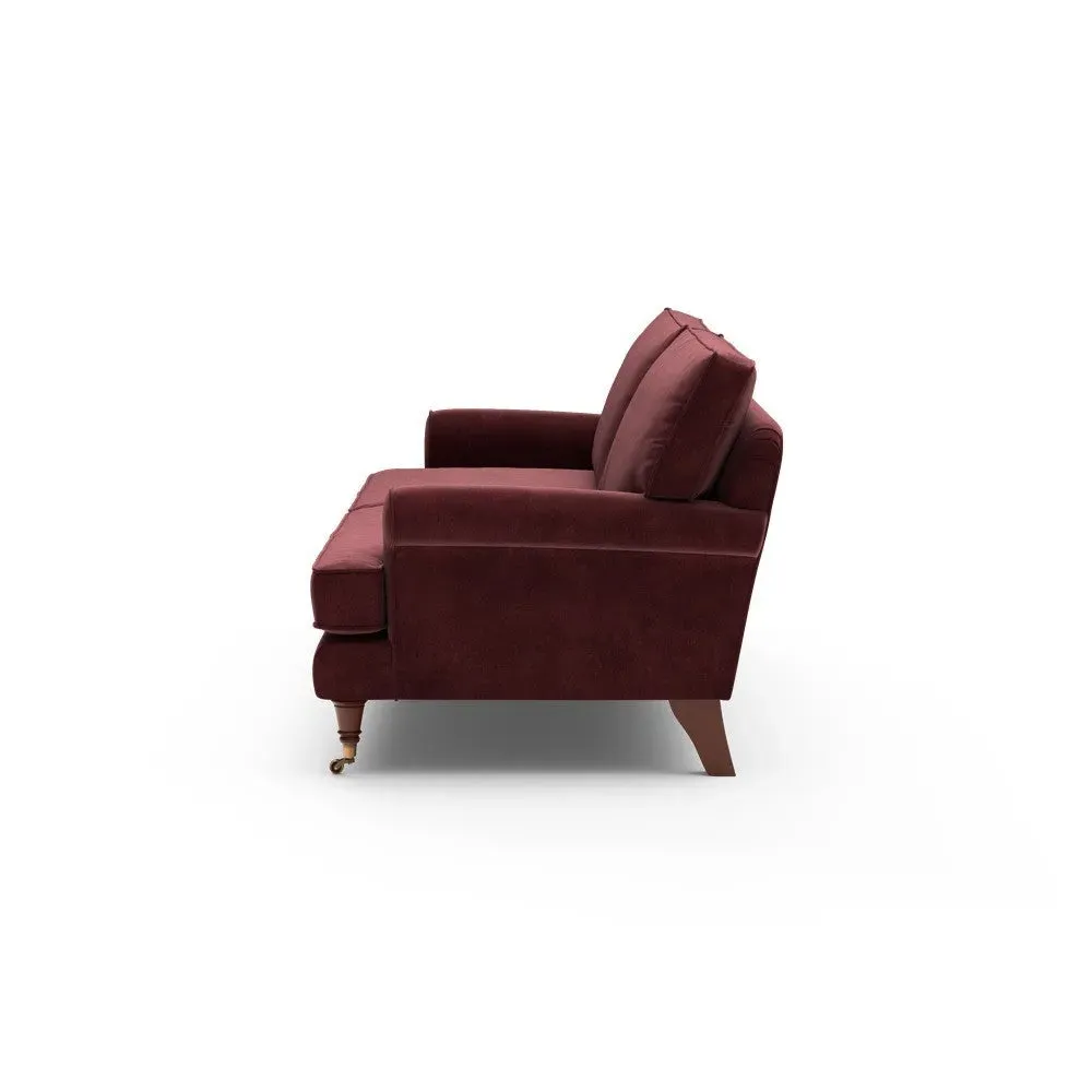 4-Seater Sofa - Dark Rosehip, Matt Velvet