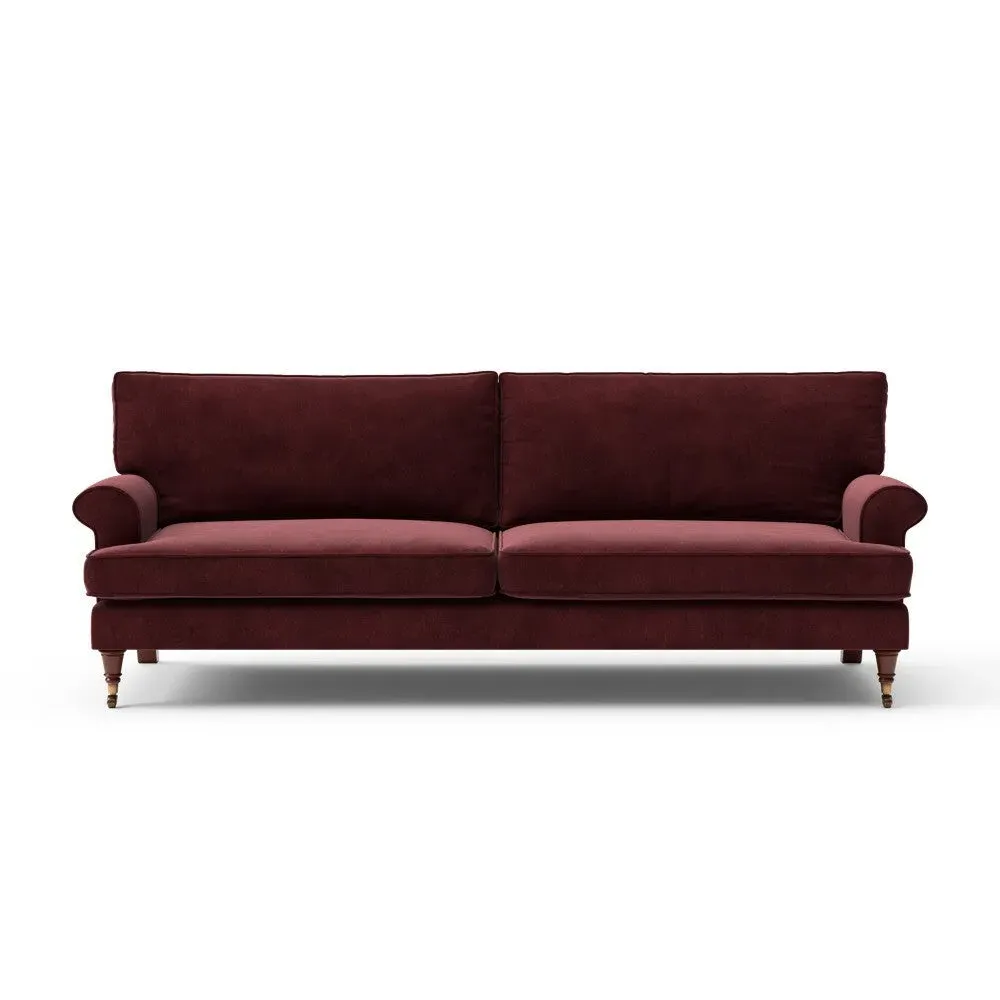 4-Seater Sofa - Dark Rosehip, Matt Velvet