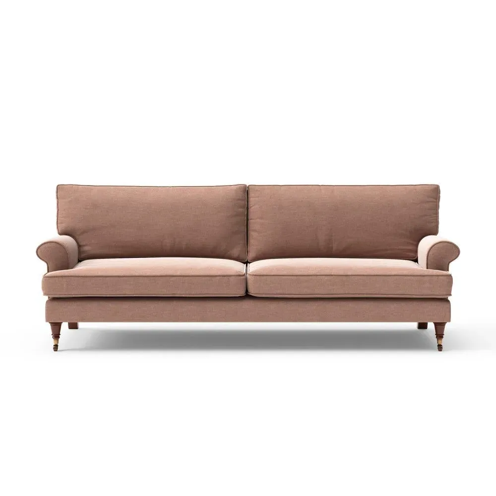 4-Seater Sofa - Dusky Rose, Eco Chenille