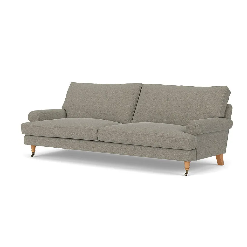 4-Seater Sofa - Flax, Rustic Weave